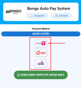 payment method select